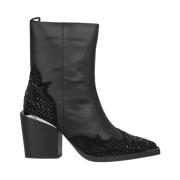 Enkellaarsjes met strass Alma EN Pena , Black , Dames