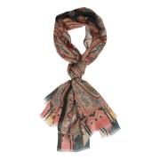 Boheme Zijden Sjaal Etro , Multicolor , Dames