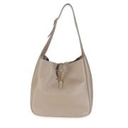 Pre-owned Leather handbags Yves Saint Laurent Vintage , Gray , Dames