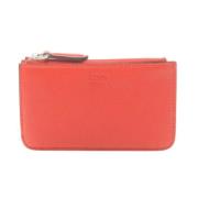 Pre-owned Leather wallets Fendi Vintage , Red , Dames