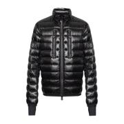 Donsjack met logo Moncler , Black , Heren