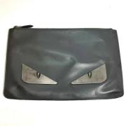 Pre-owned Leather fendi-bags Fendi Vintage , Gray , Heren