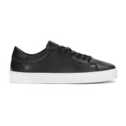 Minimalistische zwarte gladleren sneakers Kazar Studio , Black , Heren