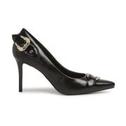 Zwarte Hak Schoenen ***cv Versace Jeans Couture , Black , Dames