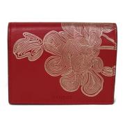 Pre-owned Leather wallets Gucci Vintage , Red , Dames