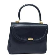 Pre-owned Leather handbags Gucci Vintage , Blue , Dames