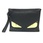 Pre-owned Leather fendi-bags Fendi Vintage , Black , Heren