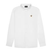 Poplin Overhemd met Lange Mouwen Lyle & Scott , White , Heren