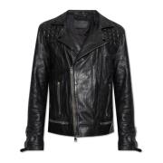 Leren jas Conroy AllSaints , Black , Heren