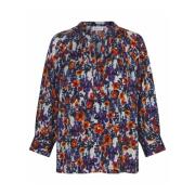 Bloemenprint top met V-hals Masai , Multicolor , Dames