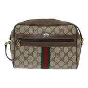 Pre-owned Canvas gucci-bags Gucci Vintage , Beige , Dames