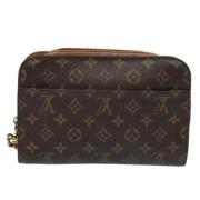 Pre-owned Canvas clutches Louis Vuitton Vintage , Brown , Dames