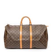 Pre-owned Coated canvas handbags Louis Vuitton Vintage , Brown , Dames