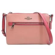 Pre-owned Leather shoulder-bags Coach Pre-owned , Pink , Dames