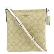 Pre-owned Canvas shoulder-bags Coach Pre-owned , Beige , Dames