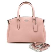 Pre-owned Leather shoulder-bags Coach Pre-owned , Pink , Dames