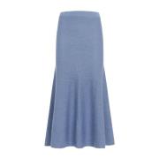 Lichtblauwe Denim Manni Rok Gabriela Hearst , Blue , Dames