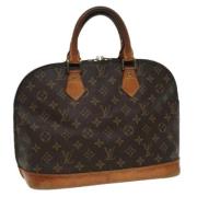 Pre-owned Canvas handbags Louis Vuitton Vintage , Brown , Dames