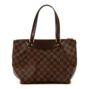 Pre-owned Canvas handbags Louis Vuitton Vintage , Brown , Dames