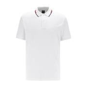 Gestreept poloshirt met regular fit Hugo Boss , White , Heren