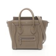 Pre-owned Leather celine-bags Celine Vintage , Gray , Dames