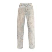 Blauwe Denim Jeans Diesel , Blue , Dames