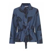 Denim jas met overhemdkraag Masai , Blue , Dames