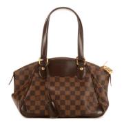 Pre-owned Canvas handbags Louis Vuitton Vintage , Brown , Dames