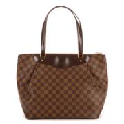 Pre-owned Canvas handbags Louis Vuitton Vintage , Brown , Dames