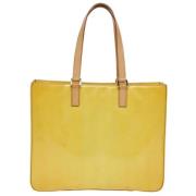 Pre-owned Leather totes Louis Vuitton Vintage , Yellow , Dames