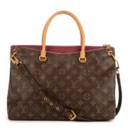 Pre-owned Canvas handbags Louis Vuitton Vintage , Brown , Dames