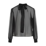 Nero Blouse, Stijlvolle Damesmode Top Dolce & Gabbana , Black , Dames