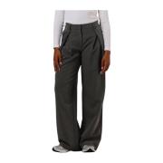 Grijze Slfblake Broek voor Dames Selected Femme , Gray , Dames