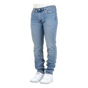 Slim Fit Denim Jeans Herfst Winter Levi's , Blue , Heren