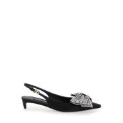 Zwarte Kittenhak met Svarovsky Strik Dolce & Gabbana , Black , Dames