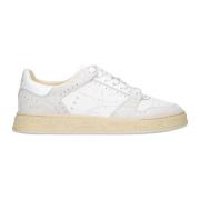 Sportieve Couture Sneakers met Brogue Details Premiata , White , Heren