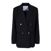 Oversized Zwarte Blazer met Slimme Knopen Co'Couture , Black , Dames