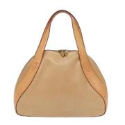 Pre-owned Leather louis-vuitton-bags Louis Vuitton Vintage , Beige , D...