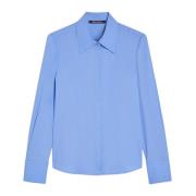 Slim Popeline Shirt Margaret Pennyblack , Blue , Dames