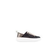 Zwart Goud Eco Wembley Dames Sneakers Alexander Smith , Black , Dames