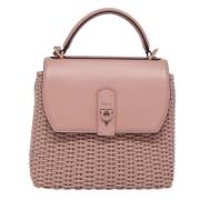 Pre-owned Leather handbags Salvatore Ferragamo Pre-owned , Pink , Dame...