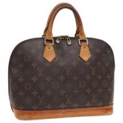 Pre-owned Canvas handbags Louis Vuitton Vintage , Brown , Dames