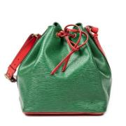 Pre-owned Leather handbags Louis Vuitton Vintage , Green , Dames