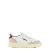 Vintage stijl witte leren sneakers Autry , White , Dames