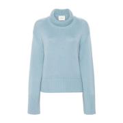 Poederblauwe Fleur Sweater Lisa Yang , Blue , Dames