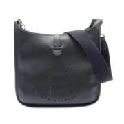 Pre-owned Leather shoulder-bags Hermès Vintage , Black , Dames