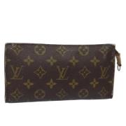 Pre-owned Canvas pouches Louis Vuitton Vintage , Brown , Dames