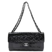 Pre-owned Leather chanel-bags Chanel Vintage , Black , Dames