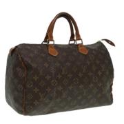 Pre-owned Canvas handbags Louis Vuitton Vintage , Brown , Dames