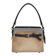 Pre-owned Leather shoulder-bags Coach Pre-owned , Beige , Dames